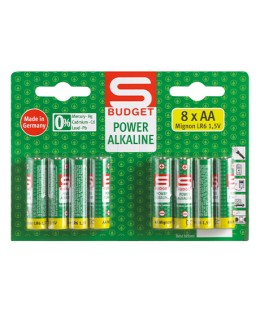 S-Budget Power Alkaline Batterien AA
