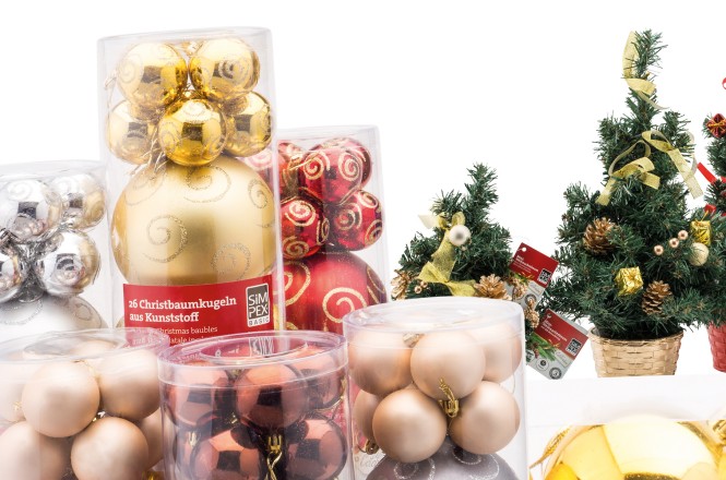 SPAR Simpex Celebration Header mit Festtagsdeko