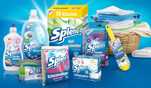 verschiedene Waschmittelprodukte von Splendid