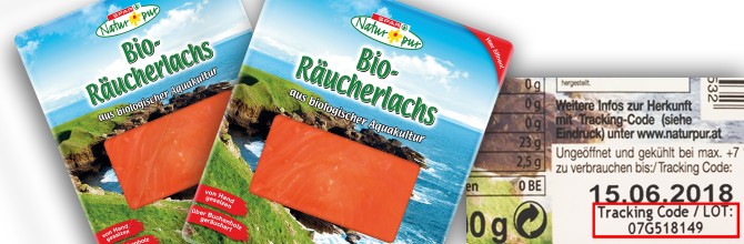 Produkt Tracking Bio-Räucherlachs SPAR Natur Pur
