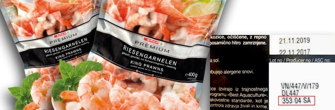 Produkt-Tracking-Riesengarnelen SPAR Premium