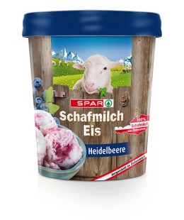 SPAR Schafmilch Eis Heidelbeere