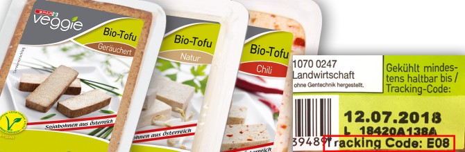 SPAR Veggie Produkt Tracking Tofu