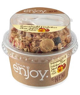 spar enjoy by Neni Granatapfel & Hibiskus Chia-Jogurt mit Müsli