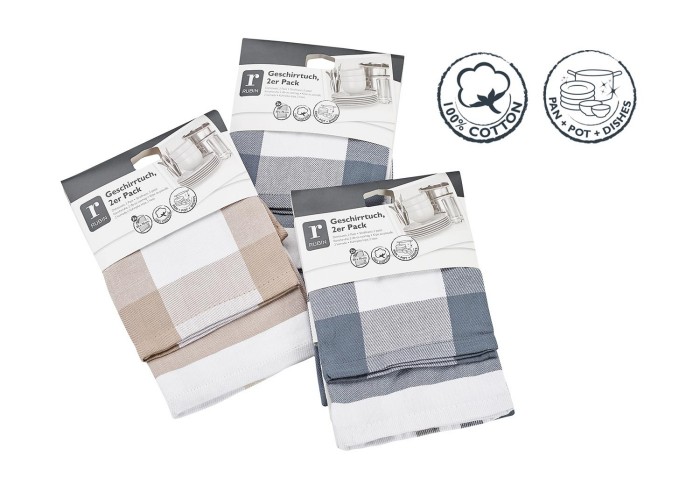RUBIN Geschirrtuch 2er Pack