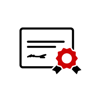 Icon geprüft zertifiziert