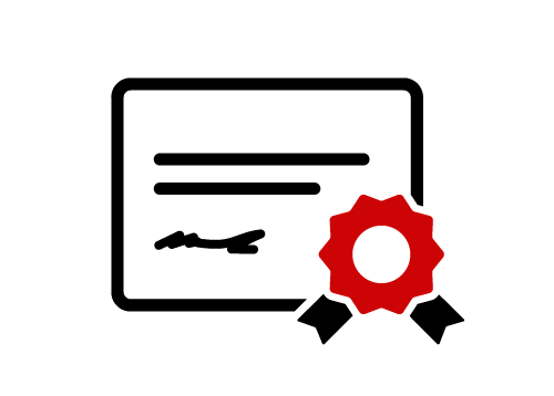 Icon geprüft zertifiziert