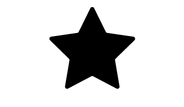 Icon Stern schwarz
