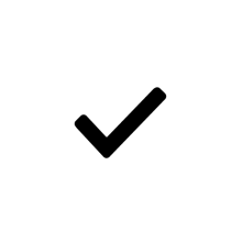 Icon Haken schwarz