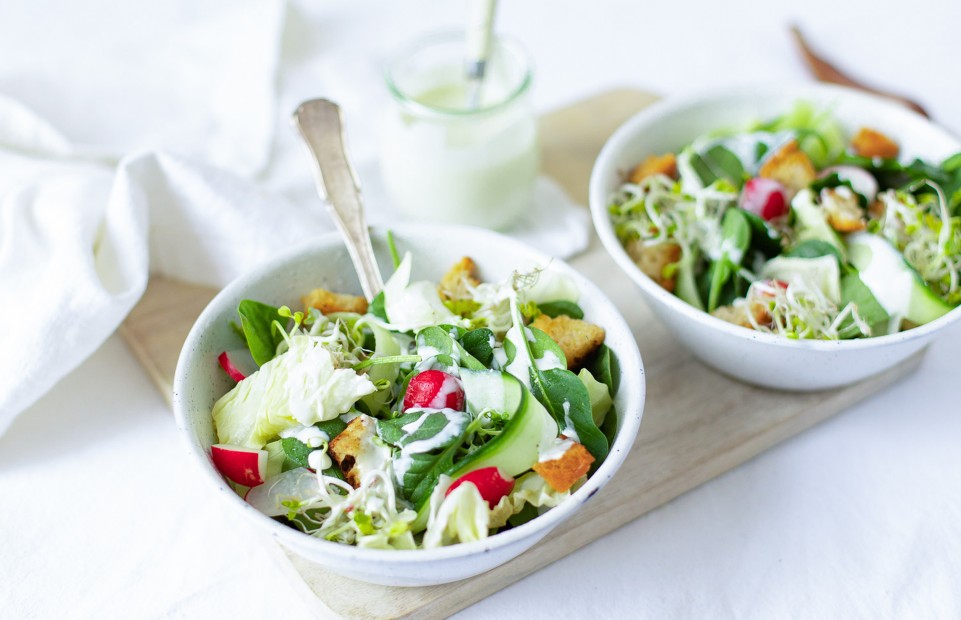 Salat mit Radieschen 