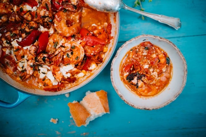 Garnelen Saganaki Tici Kaspar