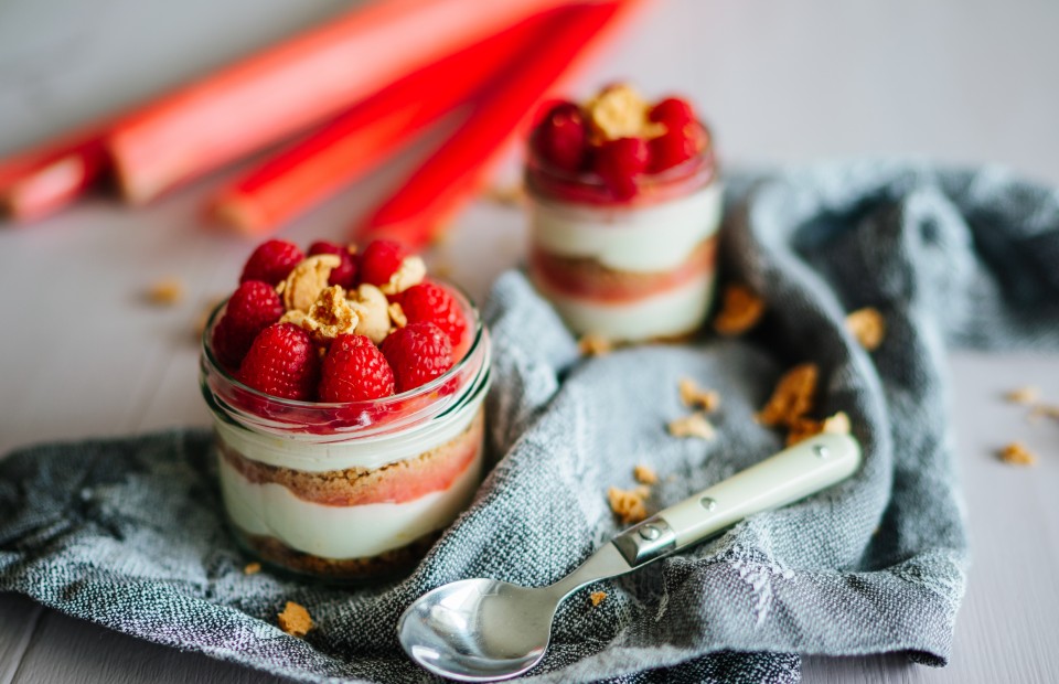 Rhabarber Cheesecake im Glas Tici Kaspar