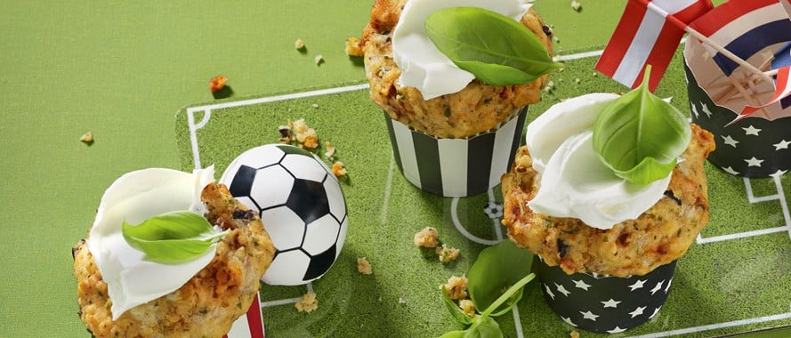 Tapas-Muffins mit Frischkäse