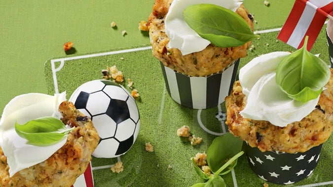 Tapas-Muffins mit Frischkäse