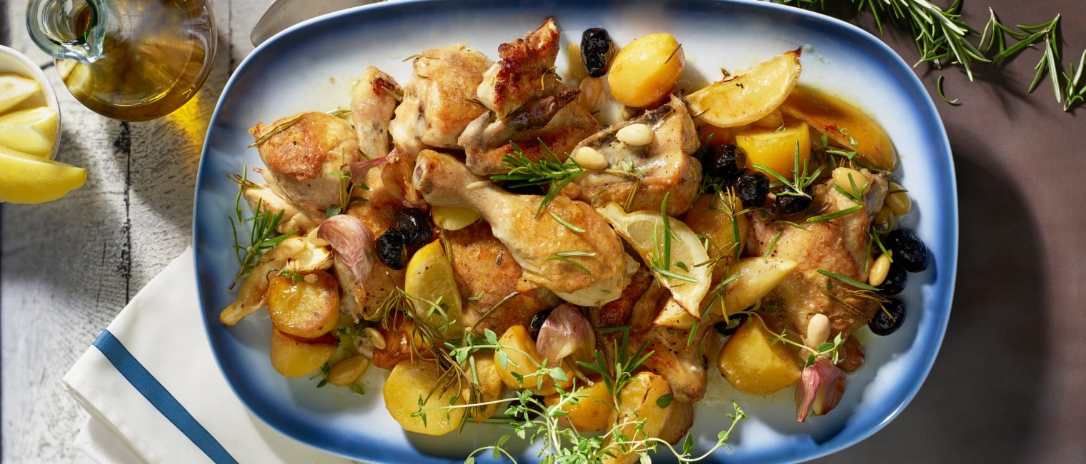 Zitronenhuhn mit Rosmarinaroma