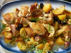 Zitronenhuhn mit Rosmarinaroma