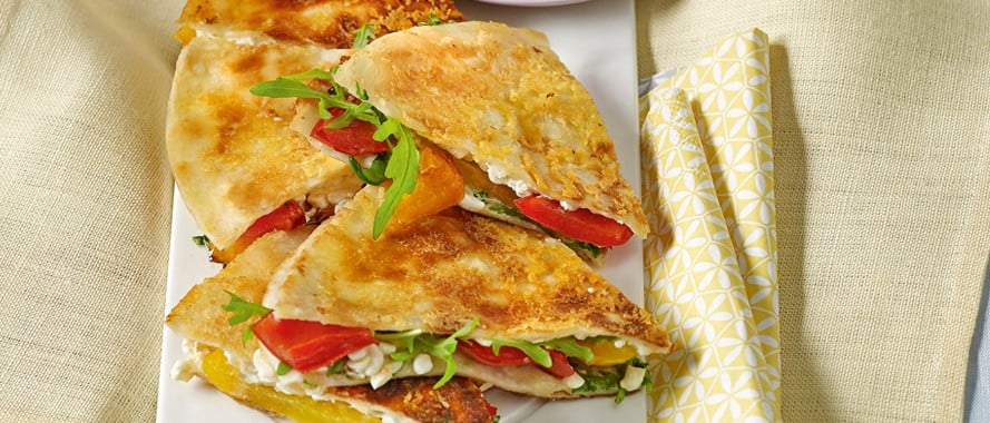 Frühstücks-Tortilla mit Hüttenkäse