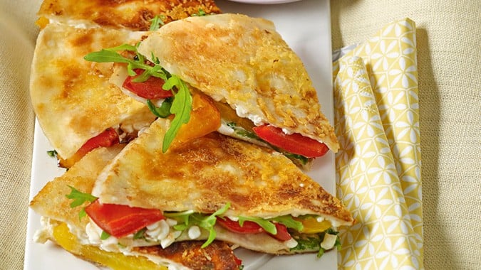 Frühstücks-Tortilla mit Hüttenkäse