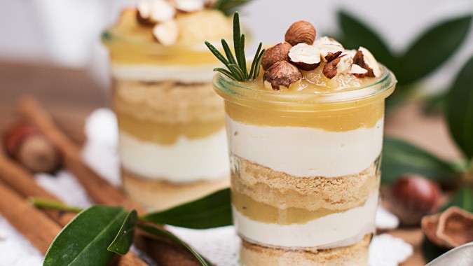 Apfeltiramisu im Glas » Rezept mit Topfen SPAR Mahlzeit!