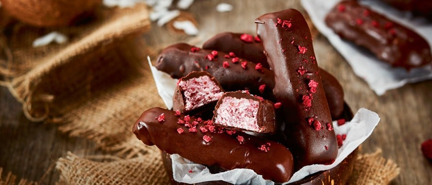 Selbstgemachte Kokosriegel (Bounty)