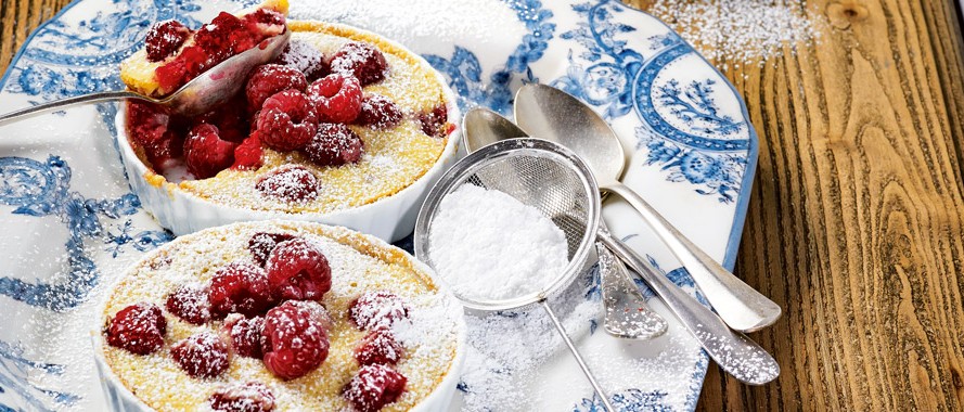 Clafoutis mit Himbeeren