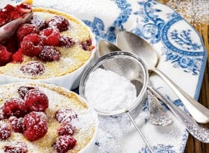 Clafoutis mit Himbeeren