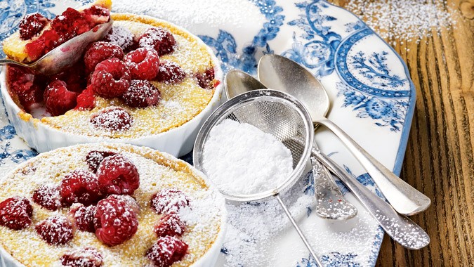 Clafoutis mit Himbeeren