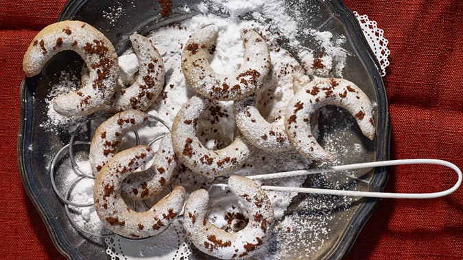 Mocca-Nuss-Kipferl mit Kardamon