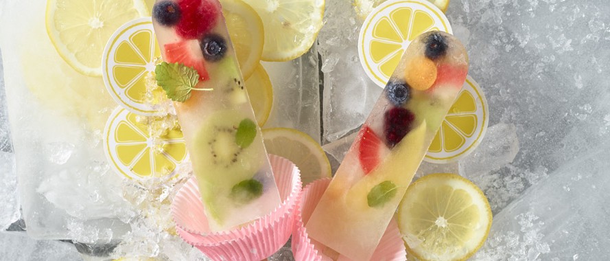 Obstsalat-Popsicles
