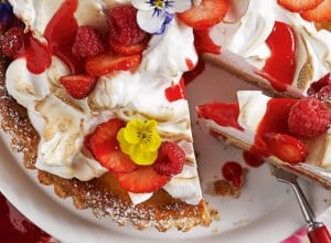 Rhabarber-Meringue-Tarte