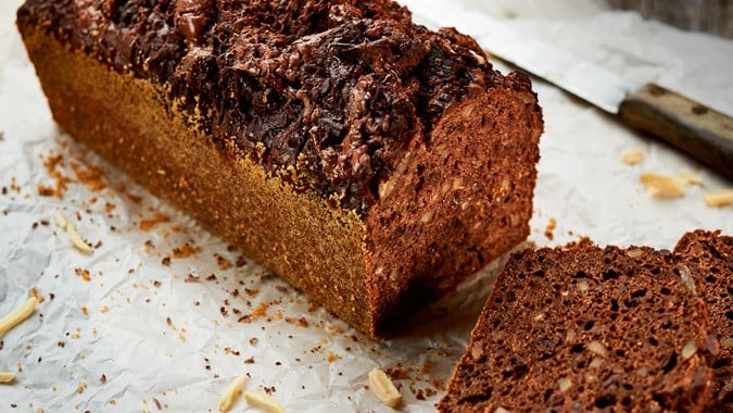 Schoko-Bananenbrot mit Mandelmus