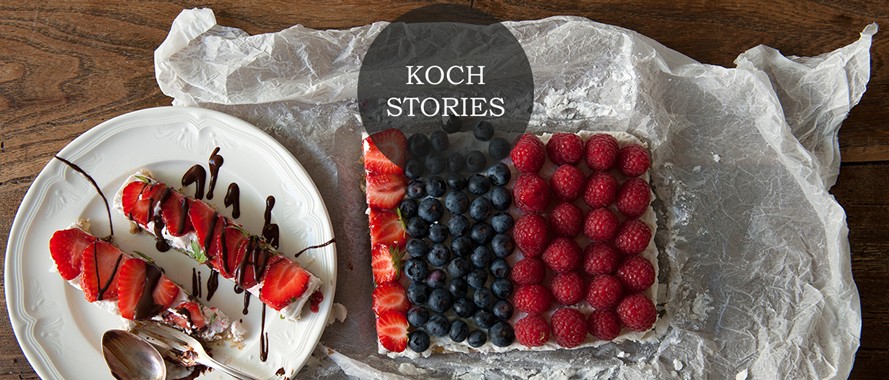 Kokos-Beeren-Schnitten