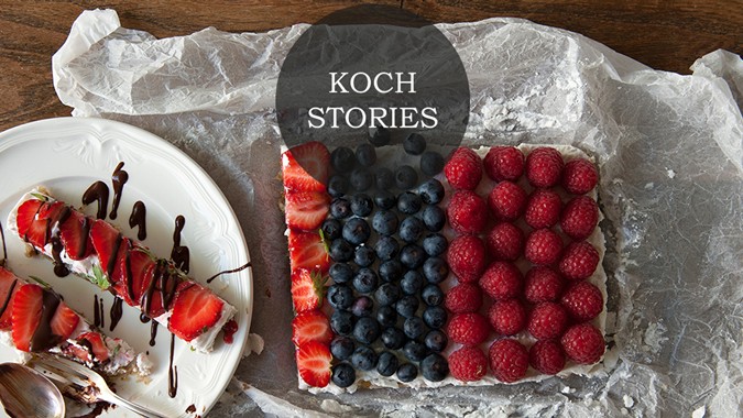 Kokos-Beeren-Schnitten