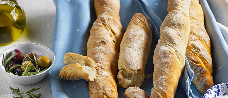 Gewuzeltes Weißbrot