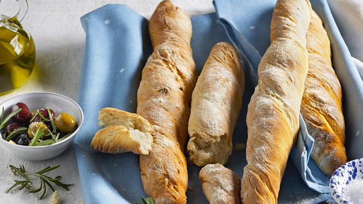 Gewuzeltes Weißbrot