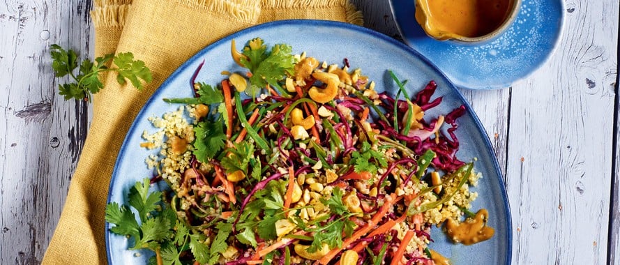 Knuspriger Cashew-Thai-Salat