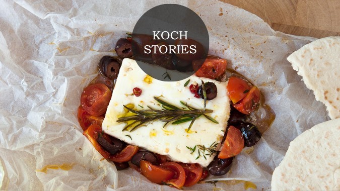 Gebackener Feta mit Ofentomaten