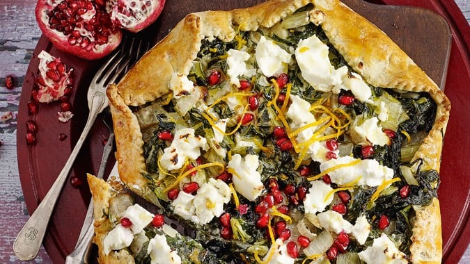 Mangold-Galette mit Ziegenkäse