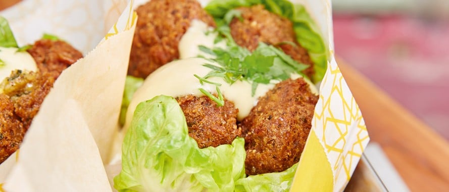 Popcorn-Falafeln mit Mayo