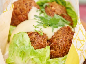 Popcorn-Falafeln mit Mayo