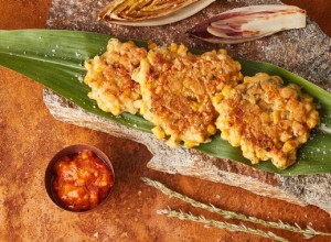 Maisfladen mit gebratenem Chicoree