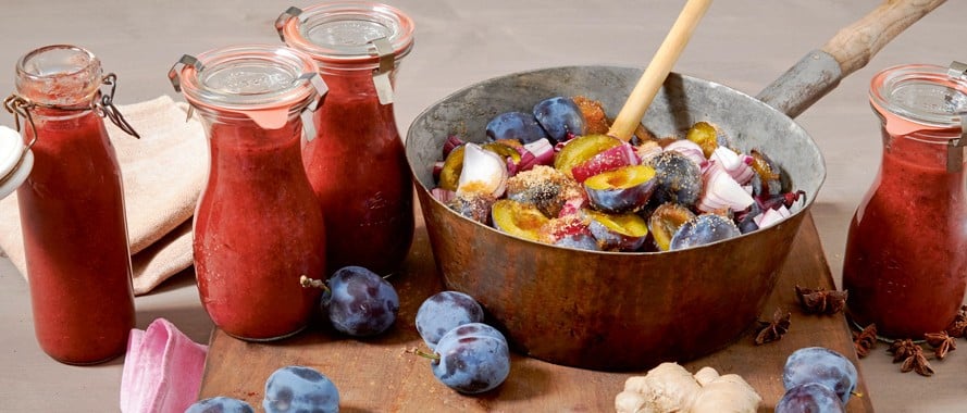 Süß-saure Zwetschkensauce