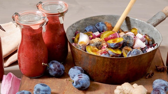 Süß-saure Zwetschkensauce