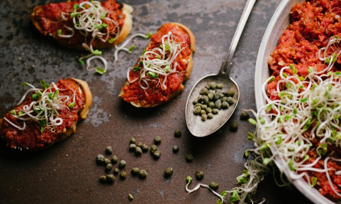 Beef Tartare Crostini