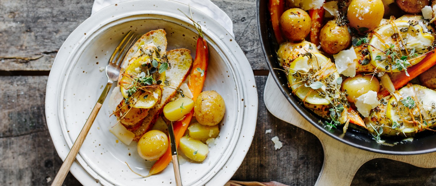 Hendlbrüstchen mit Kräutern und Parmesan