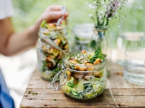 Ceasar Salad im Glas