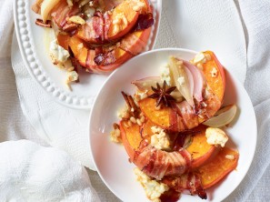 Ofenkürbis mit Schafkäse