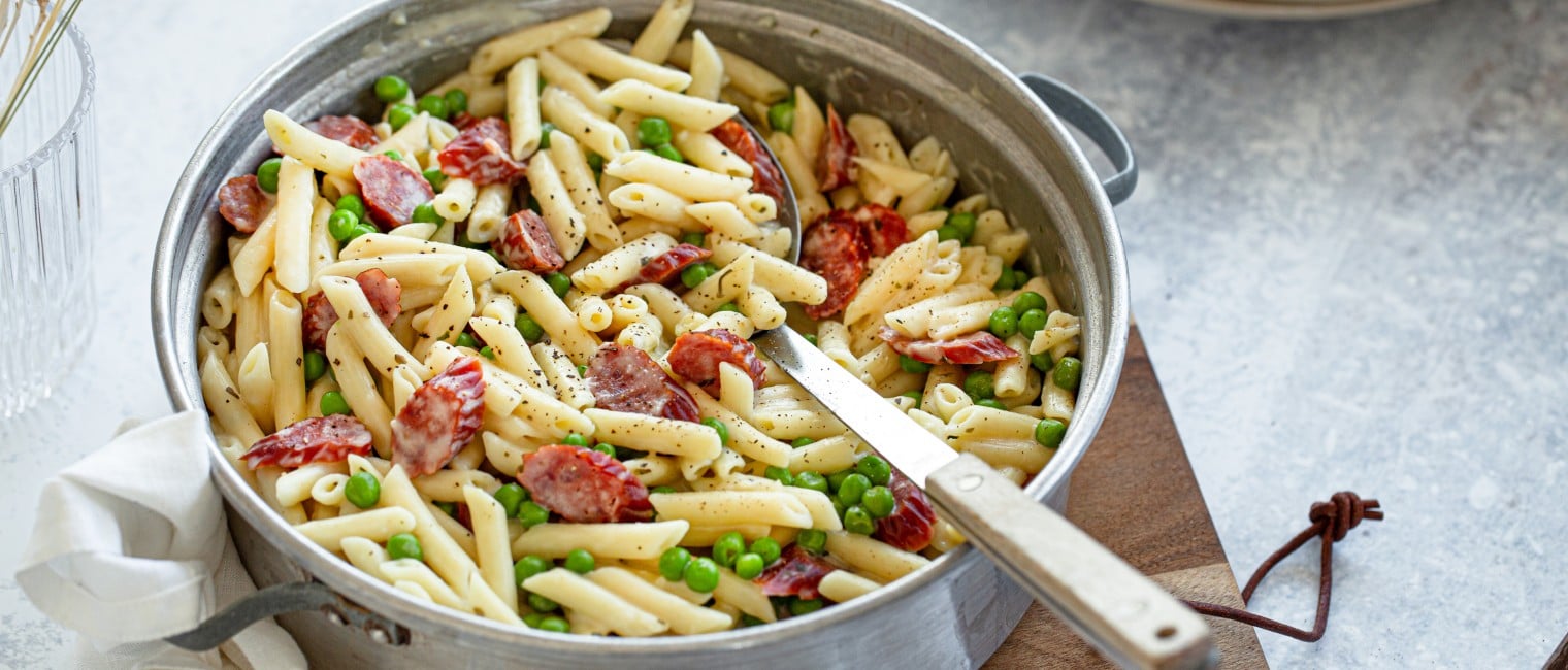 OnePot Pasta mit Cabanossi
