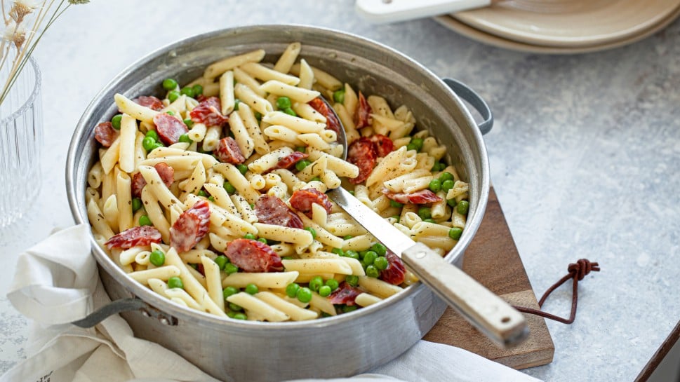 OnePot Pasta mit Cabanossi