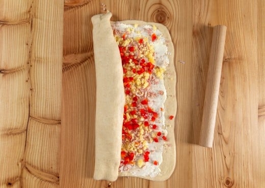 Gefülltes Partybaguette Schritt 1